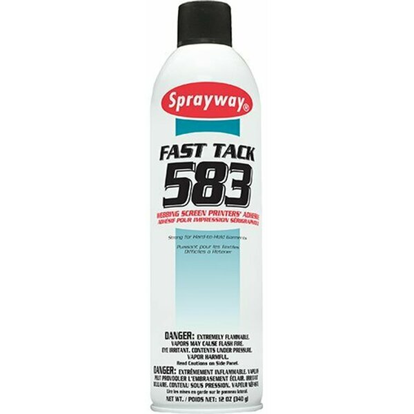 Sprayway Fast Tack 583 Premium Web Pallet Adhesive, 20oz, 12PK SW583